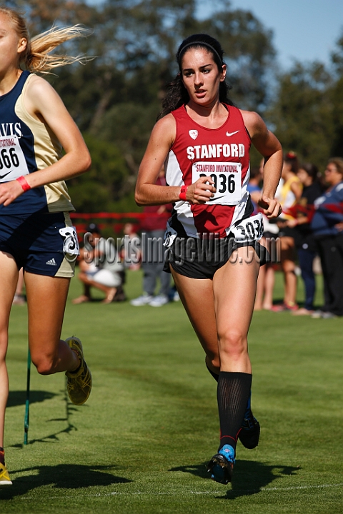 2014StanfordCollWomen-263.JPG - College race at the 2014 Stanford Cross Country Invitational, September 27, Stanford Golf Course, Stanford, California.